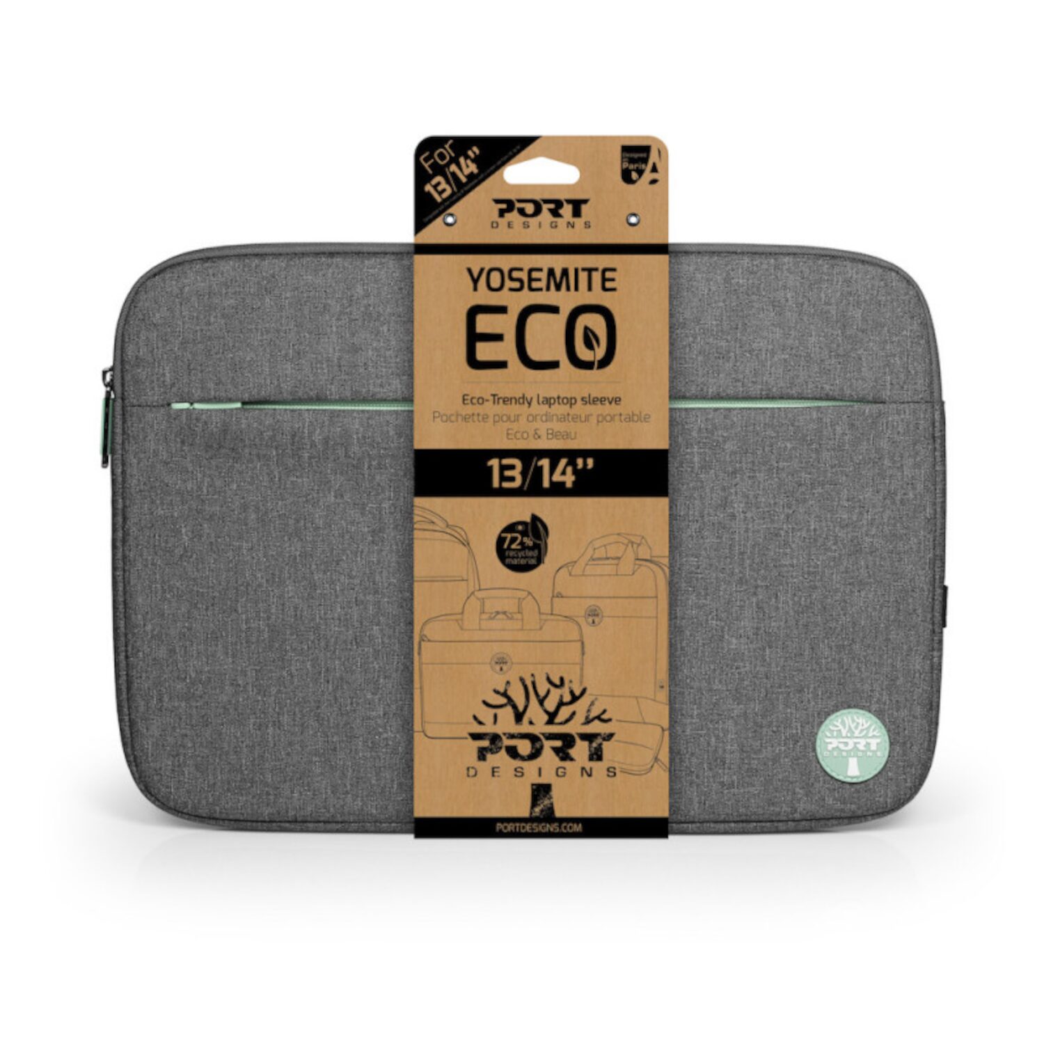 Port Designs YOSEMITE 13/14" Eco Notebook Sleeve - Image 5