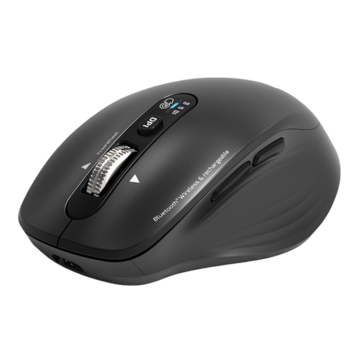 Port Connect Business 2.4GHz Rechargeable Bluetooth Wireless Mouse - Black - Image 3