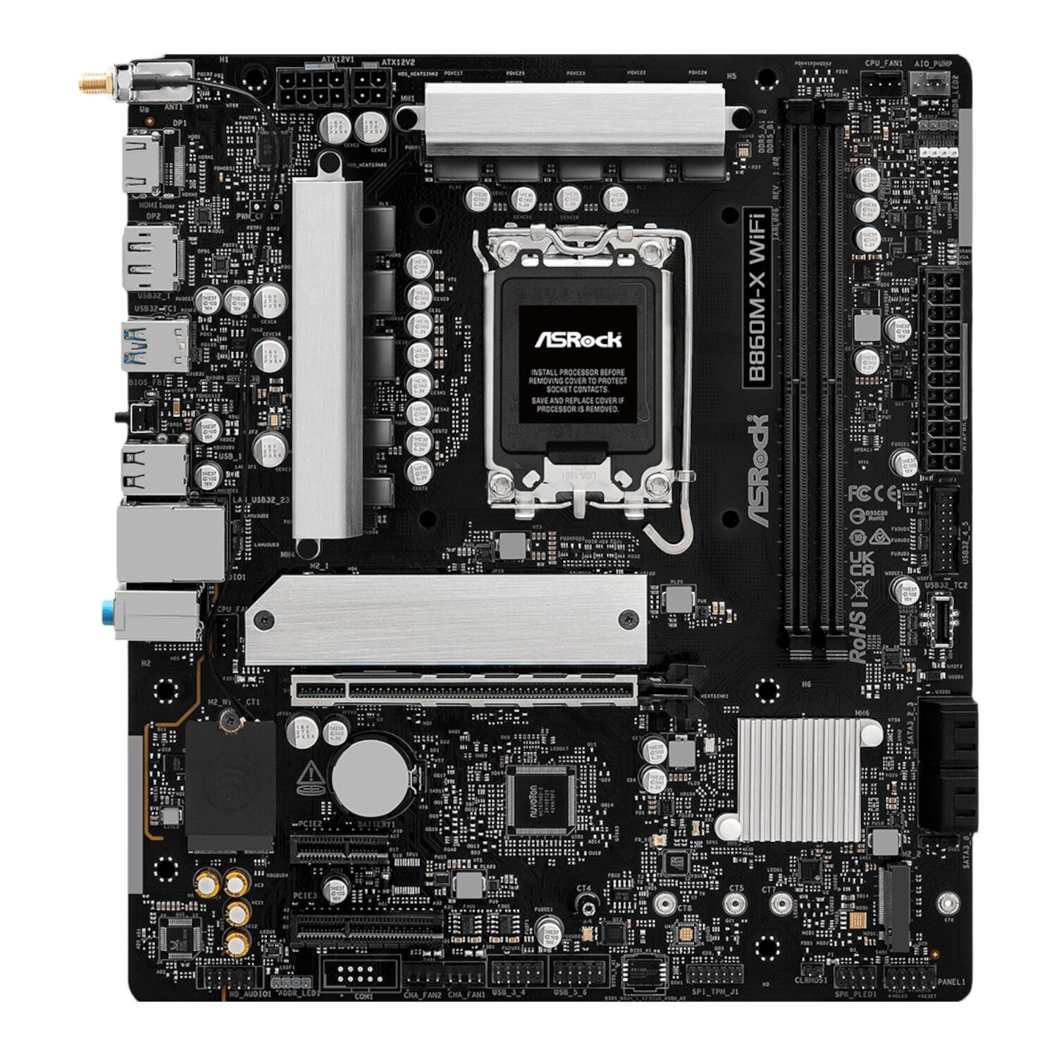 ASRock B860M-X Micro ATX DDR5 Motherboard (PCIe 5 and Wi-Fi 6E) - Image 2