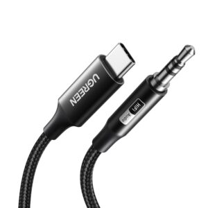 UGREEN USB Type-C to 3.5mm AUX Audio Cable 2M - Black