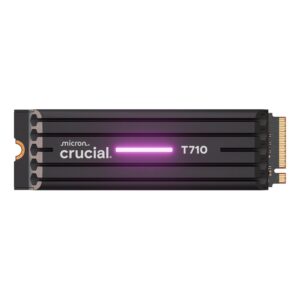 Crucial T710 1TB M.2 NVMe Gen5 NAND SSD with Heatsink