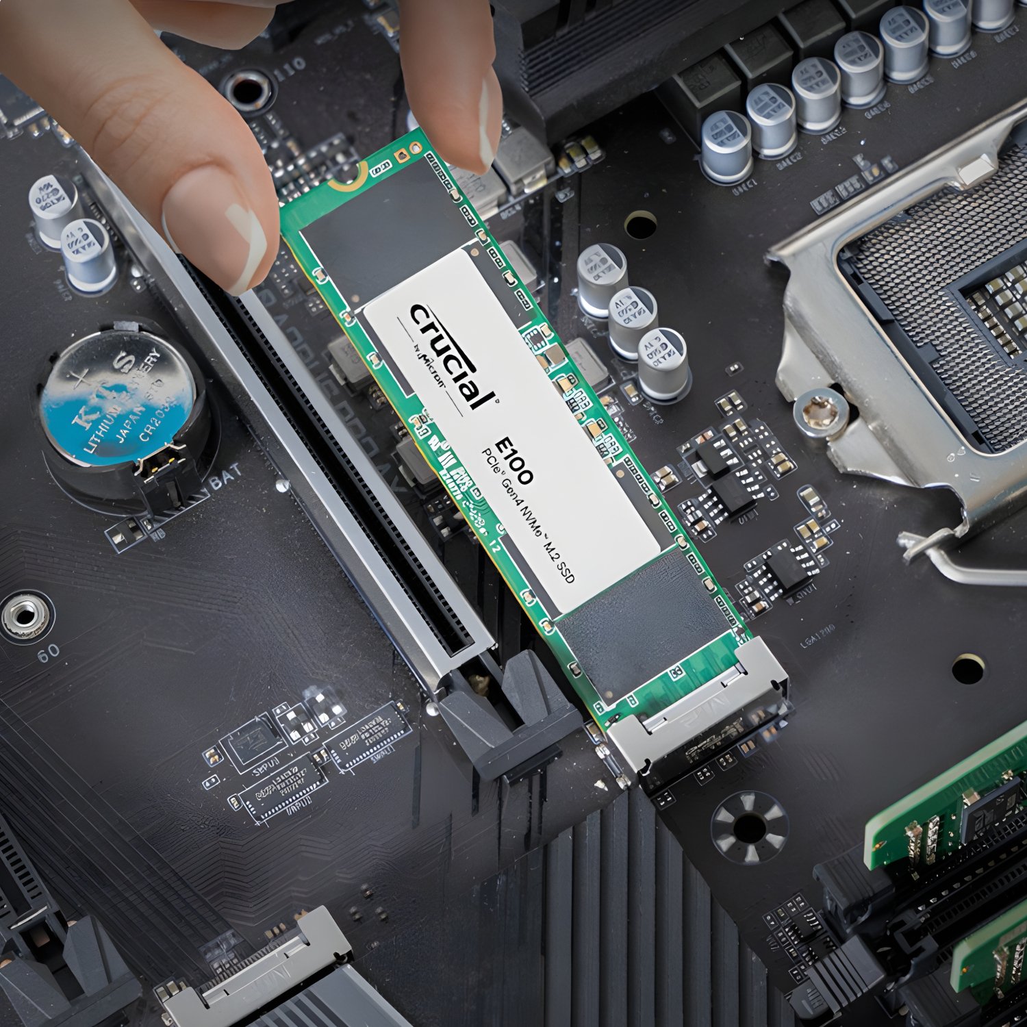 Crucial E100 1TB PCIe Gen4 2280 NVMe M.2 SSD - Image 2