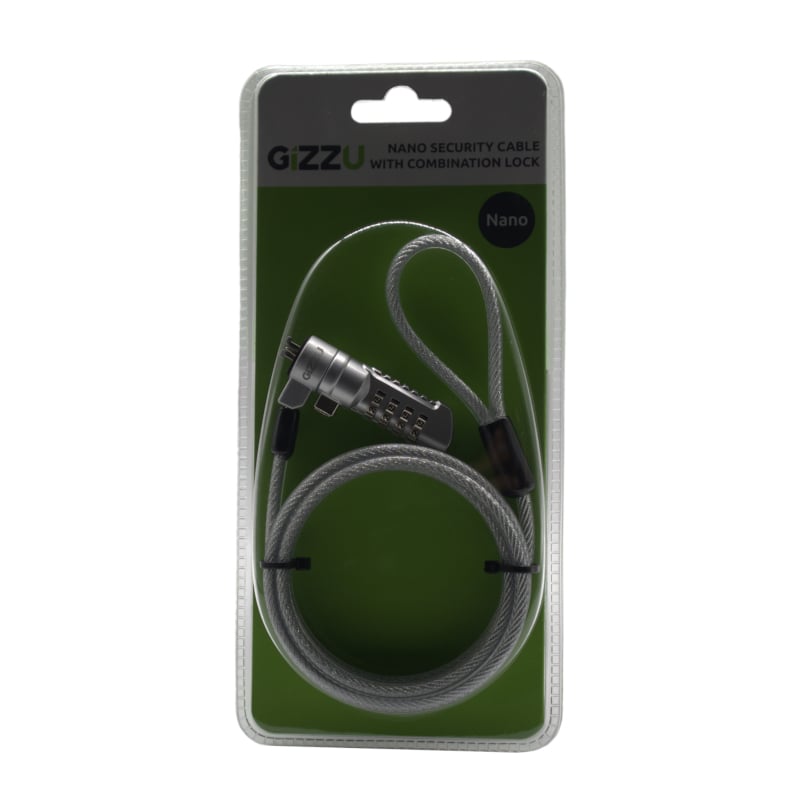 GIZZU 1.8m Nano Combination Lock Security Cable - Image 2