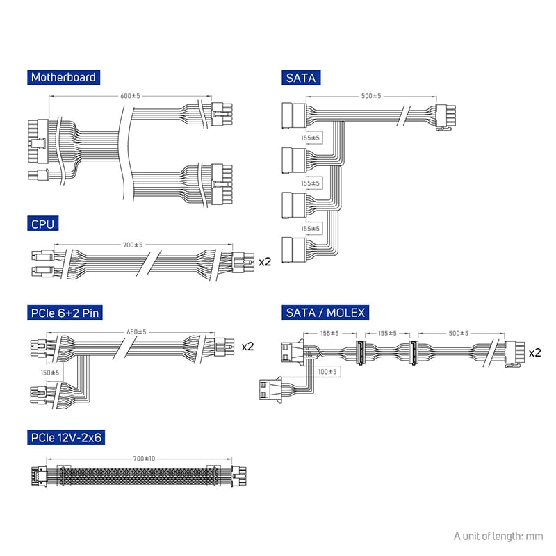 FSP VITA GM 850W 80 PLUS Gold Fully Modular Power Supply - Image 6