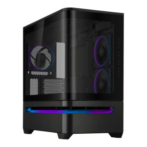 ASUS Prime AP202 ARGB Micro-ATX Gaming Chassis - Black