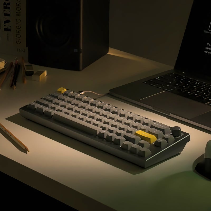 Keychron Q2 65% Red G Pro Switches Aluminium RGB Wired Keyboard - Grey - Image 4