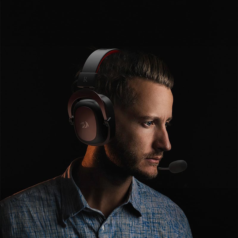 REDRAGON Over-Ear ZEUS 2 USB Gaming Headset - Black - Image 8