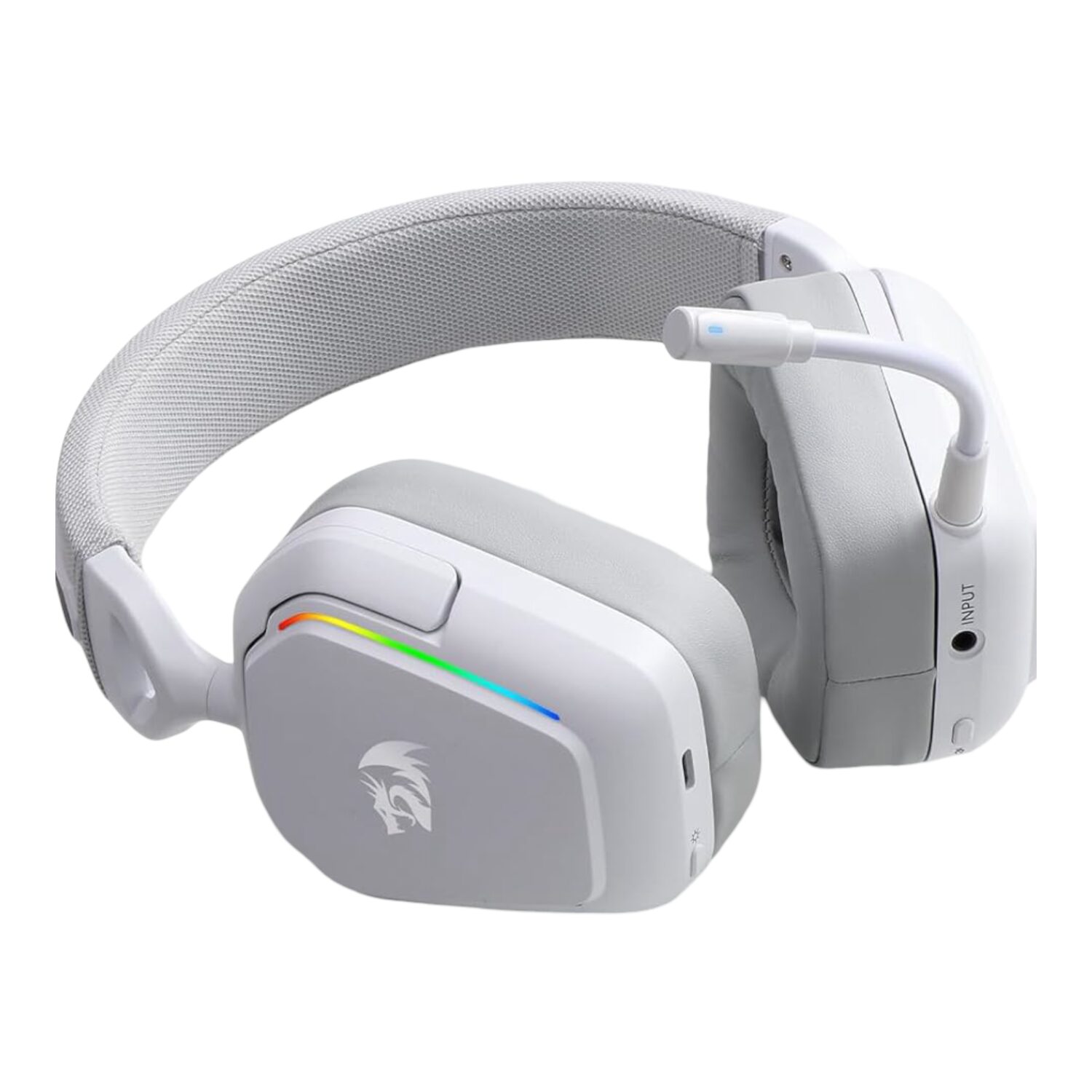 Redragon H868 RGB Wireless Gaming Headset - White - Image 2
